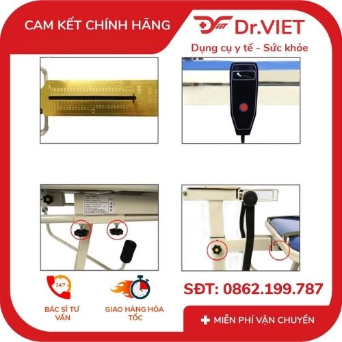 giường kéo cột sống điện nikita nkt-yp2012a 6 Giường kéo cột sống điện Nikita NKT-YP2012A