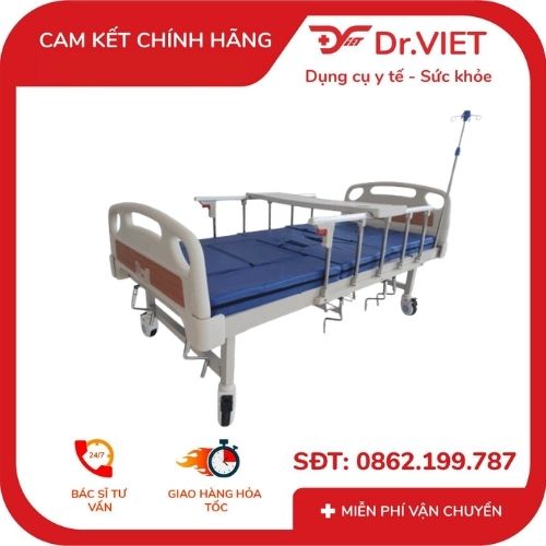 giường bệnh nhân đa năng 5 tay quay gia bảo minh gbm-092c 6 Giuờng 5 tay quay Gia Bảo Minh GBM-092C.