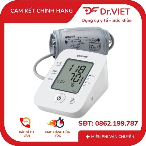 Máy đo huyết áp bắp tay điện tử YUWELL 660D