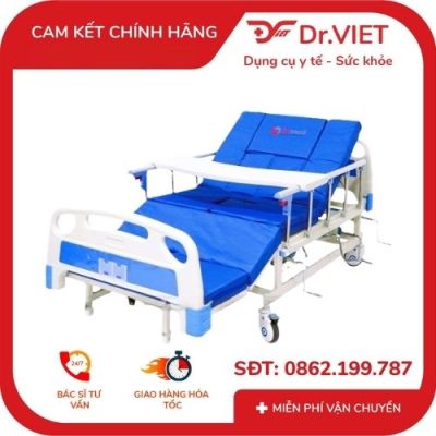 GIƯỜNG BỆNH NHÂN CƠ 4 TAY QUAY HUMED (Model: HM-C4)