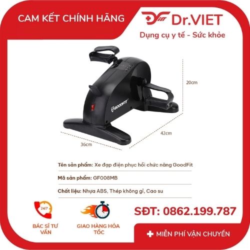 xe đạp phục hồi chức năng goodfit gf008mb 3 XE ĐẠP PHỤC HỒI CHỨC NĂNG GOODFIT GF008MB