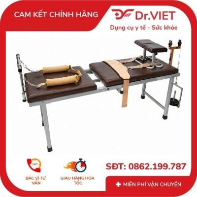 giường kéo giãn cột sống 2 khúc sắt sơn