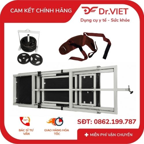 giường kéo giãn cột sống 2 khúc sắt sơn 4 giường kéo giãn cột sống 2 khúc sắt sơn