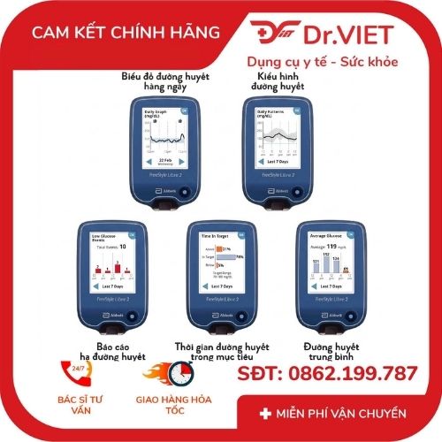 đầu đọc cầm tay freestyle libre 2 reader 4 Đầu đọc cầm tay FreeStyle Libre 2 Reader