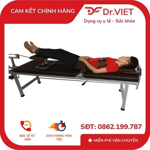 giường kéo giãn cột sống 2 khúc sắt sơn 5 giường kéo giãn cột sống 2 khúc sắt sơn