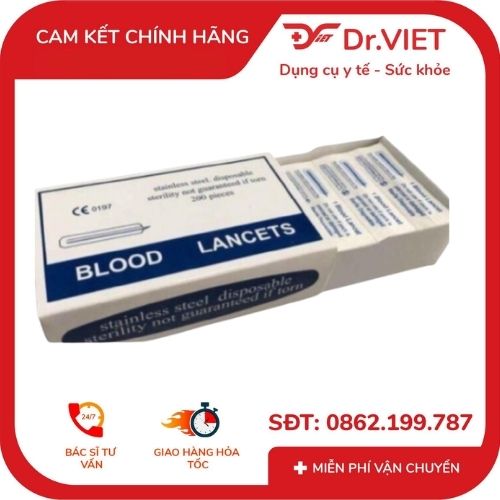 kim lancet chích mụn lugmed 1 hộp 200 kim 4 Kim Lancet chích mụn Lugmed 1 hộp 200 kim