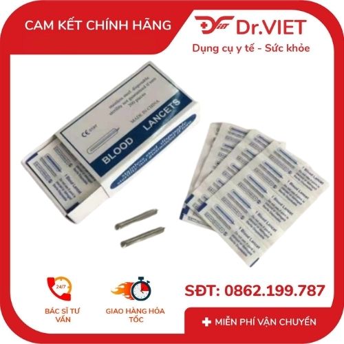kim lancet chích mụn lugmed 1 hộp 200 kim 3 Kim Lancet chích mụn Lugmed 1 hộp 200 kim