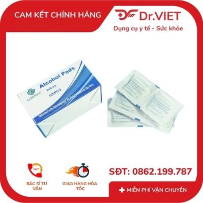 Gạc tẩm cồn LUGMED H/100 và H/50 miếng