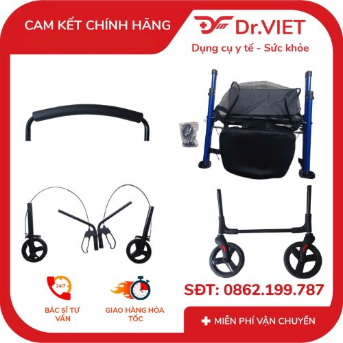 xe đẩy tập đi gbm-035 có ghế ngồi tiện lợiii 4 Xe đẩy tập đi