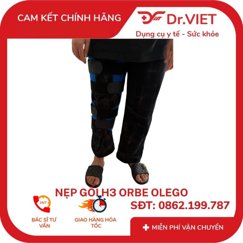 Nẹp gối H3 ORBE Olego 40cm, 50cm, 60cm, 70cm (Size S, M, L, XL)