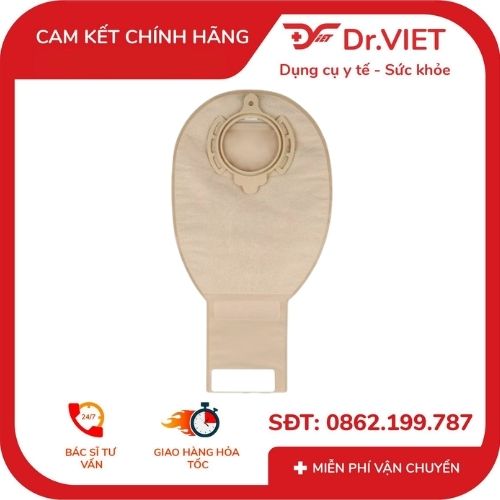 Alternative view of TÚI HẬU MÔN NHÂN TẠO B.BRAUN 2 MẢNH KHÓA CUỘN FLEXIMA 3S