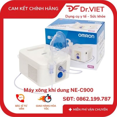 máy xông khí dung omron ne-c900 sử dụng công nghệ nén khí, tạo thuốc dạng sương với tốc độ khí dung khoảng 0,4 ml/phút, dùng theo chỉ định y tế. 4 Máy xông khí dung Omron NE-C900 sử dụng công nghệ nén khí, tạo thuốc dạng sương với tốc độ khí dung khoảng 0,4 ml/phút, dùng theo chỉ định y tế.