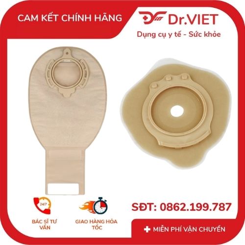 TÚI HẬU MÔN NHÂN TẠO B.BRAUN 2 MẢNH KHÓA CUỘN FLEXIMA 3S