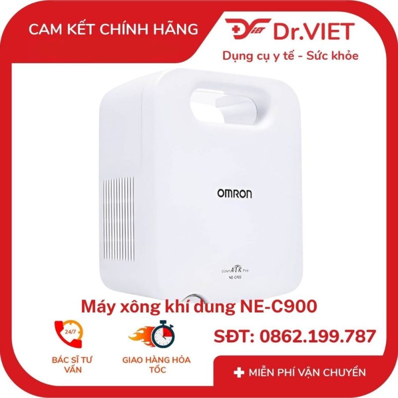 máy xông khí dung omron ne-c900 sử dụng công nghệ nén khí, tạo thuốc dạng sương với tốc độ khí dung khoảng 0,4 ml/phút, dùng theo chỉ định y tế. 16 Máy xông khí dung Omron NE-C900 sử dụng công nghệ nén khí, tạo thuốc dạng sương với tốc độ khí dung khoảng 0,4 ml/phút, dùng theo chỉ định y tế.