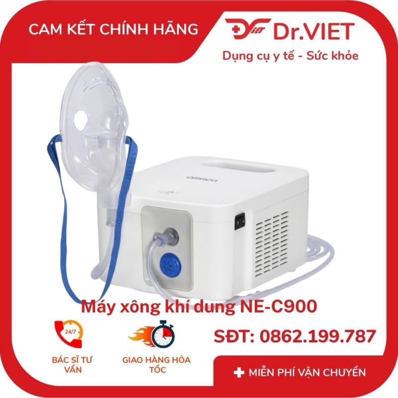 máy xông khí dung omron ne-c900 sử dụng công nghệ nén khí, tạo thuốc dạng sương với tốc độ khí dung khoảng 0,4 ml/phút, dùng theo chỉ định y tế. 17 Máy xông khí dung Omron NE-C900 sử dụng công nghệ nén khí, tạo thuốc dạng sương với tốc độ khí dung khoảng 0,4 ml/phút, dùng theo chỉ định y tế.