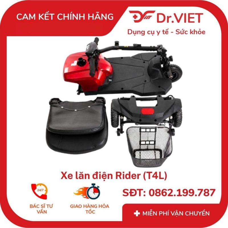 Xe lăn điện Rider (T4L) - hỗ trợ di chuyển