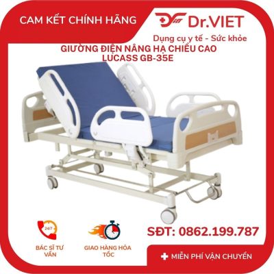 Giường điện nâng hạ chiều cao Lucass GB-35E