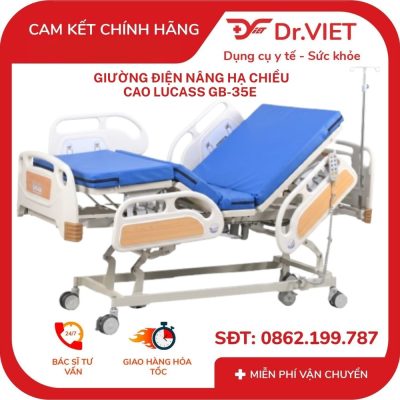 Giường điện nâng hạ chiều cao Lucass GB-35E
