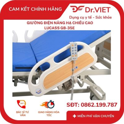 Giường điện nâng hạ chiều cao Lucass GB-35E