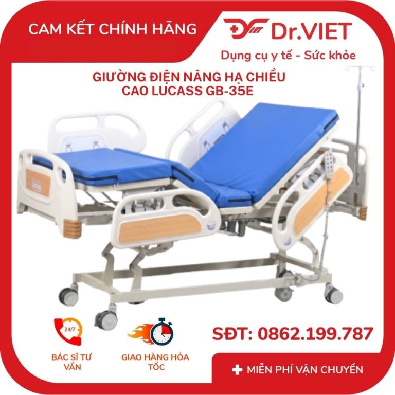 Giường điện nâng hạ chiều cao Lucass GB-35E