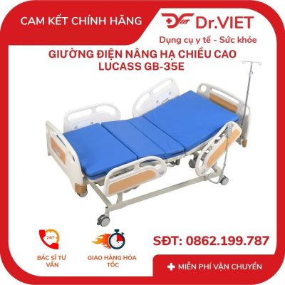 Giường điện nâng hạ chiều cao Lucass GB-35E