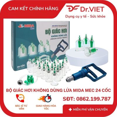 Bộ giác hơi không dùng lửa Mida Mec 24 cốc