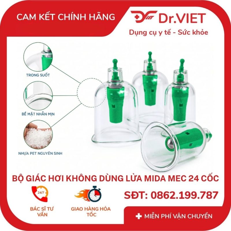 Cốc giác hơi nhựa PET trong suốt