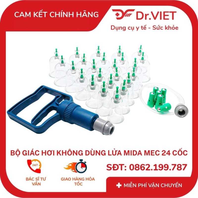Trọn bộ giác hơi kèm súng hút