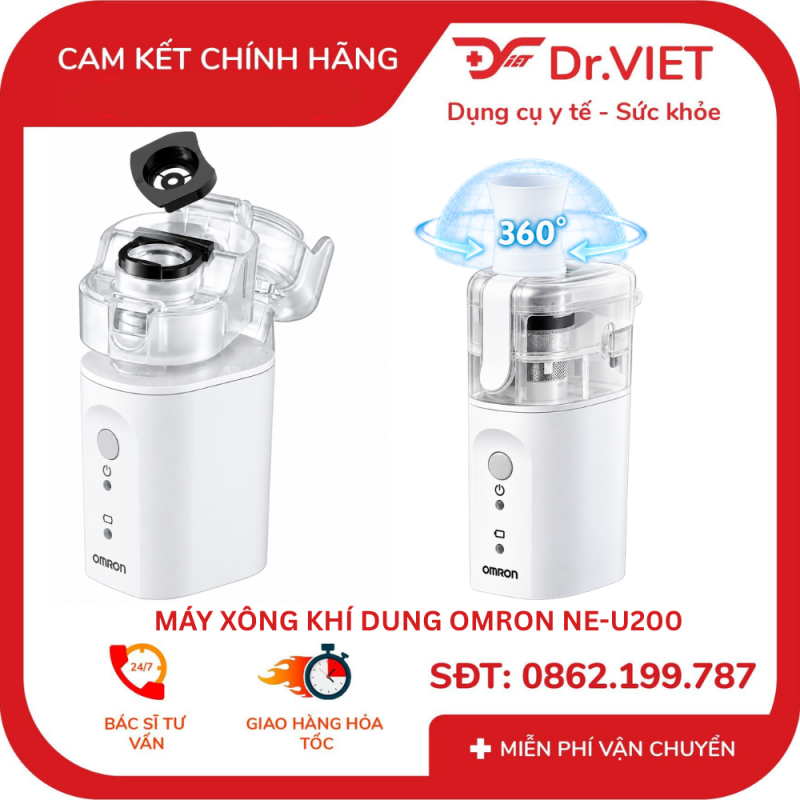 MÁY XÔNG KHÍ DUNG DẠNG LƯỚI OMRON NE-U200