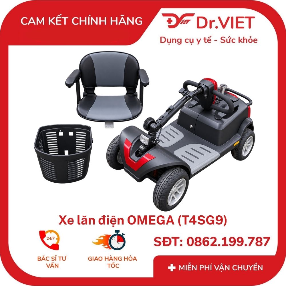 xe lăn điện omega t4sg9 5 Xe lăn điện OMEGA T4SG9