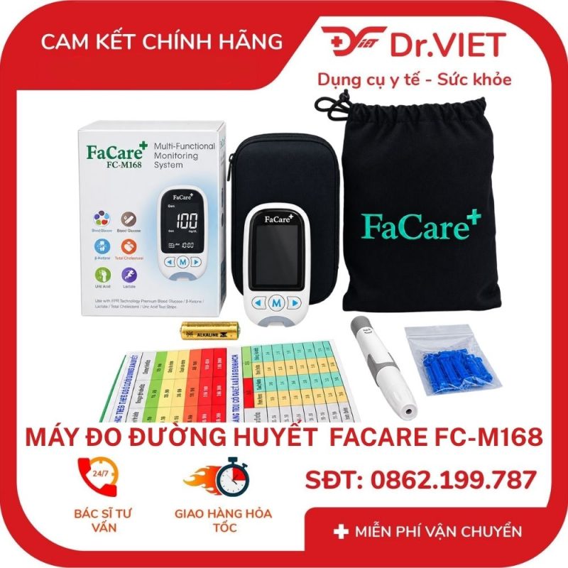 Máy đo đường huyết 5 in 1 FaCare FC-M168
